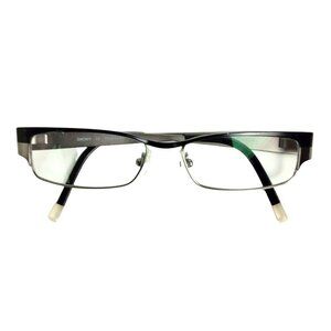 DKNY Eyeglasses Frames DY5553 Black Silver Rectangular 50 15 135 Lightweight